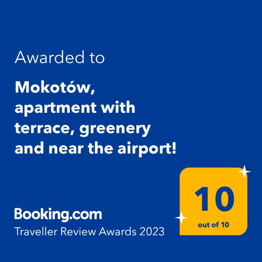 Mokotow, Apartment With Terrace, Greenery And Near The Airport! Варшава Екстер'єр фото